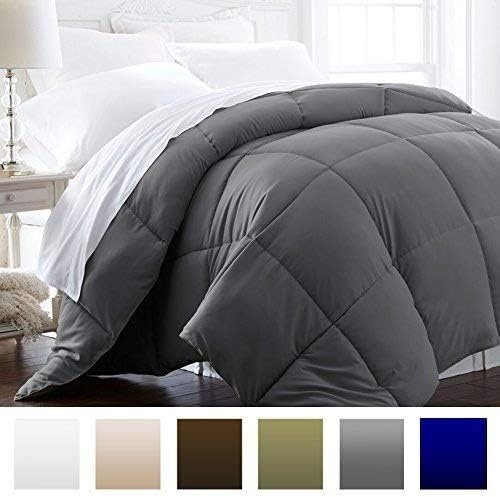 image:imageBeckham Hotel Collection 1300 Series All Season Luxury Goose Down Alternative Comforter FullQueen Gray