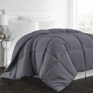 image:imageBeckham Hotel Collection 1300 Series  All Season  Luxury Goose Down Alternative Comforter  FullQueen  Gray