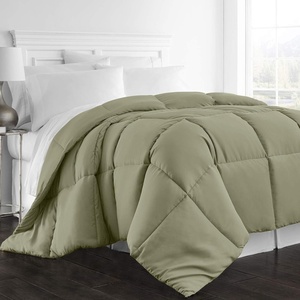 image:imageBeckham Hotel Collection FullQueen Size Comforter  1600 Series Down Alternative Home Bedding amp Duvet Insert  CreamOlive