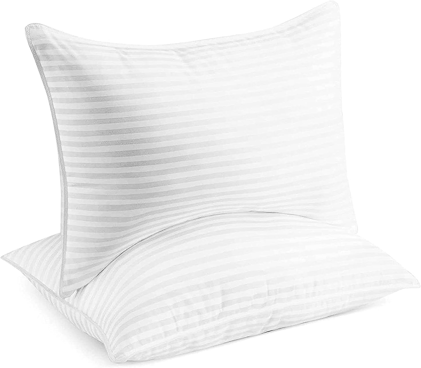 image:imageBeckham Hotel Collection Bed Pillows King Size Set of 2 Down Alternative Pillow for Back Stomach or Side SleepersWhite