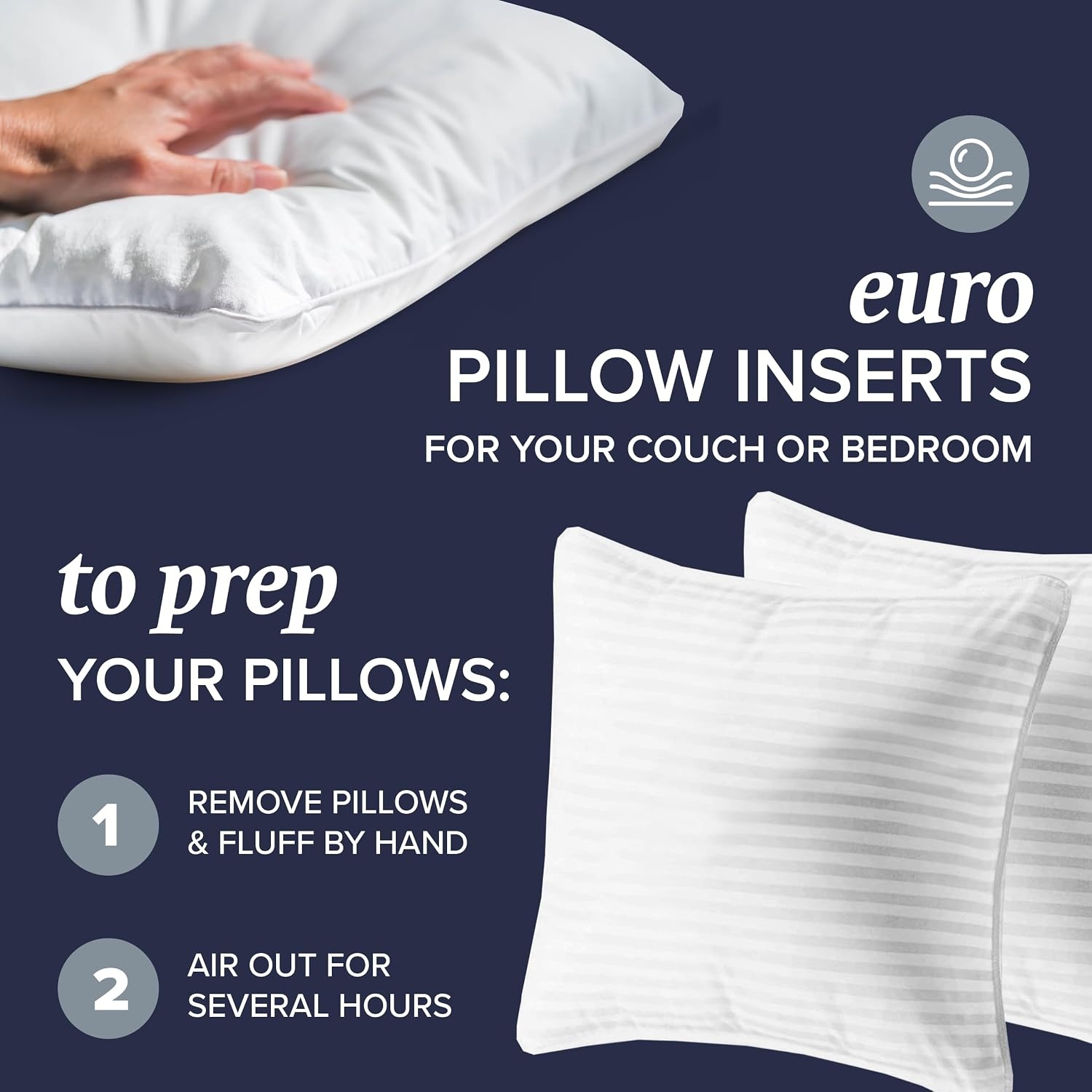image:imageBeckham Hotel Collection Bed Pillows King Size amp Euro Size Throw Pillows Sets of 2