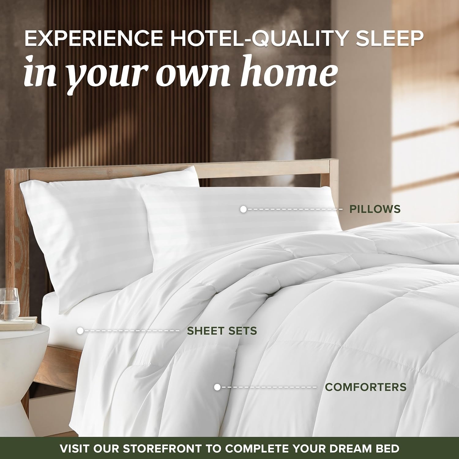 image:imageBeckham Hotel Collection King Size Mattress Pad Extra Padded amp Protector Hybrid Quilted Pillow Top Mattress Cover Thick Plush Fitted Mattress Topper for BedQueen