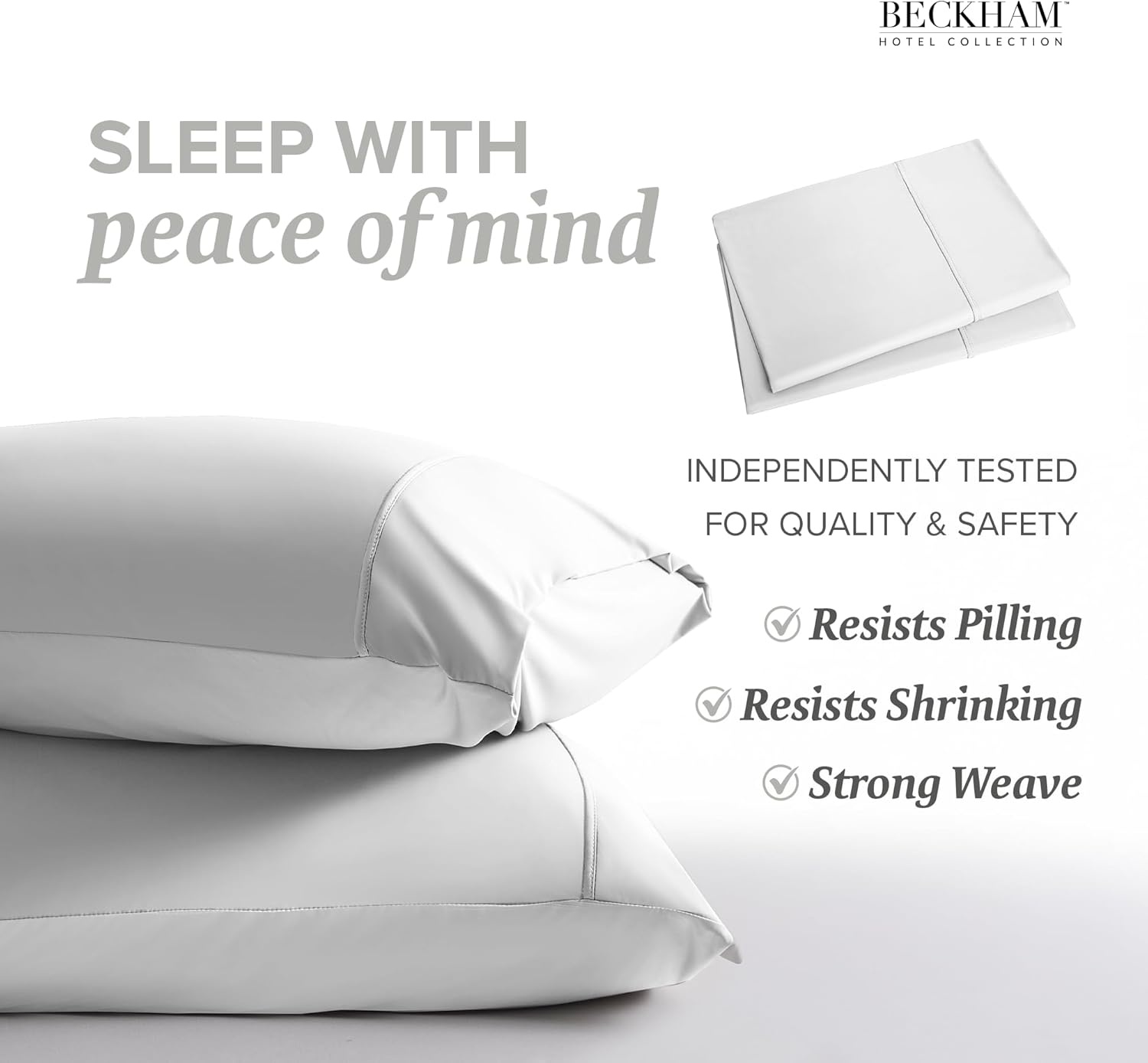 image:imageBeckham Hotel Collection Mattress Pad amp Cooling Pillowcases King White