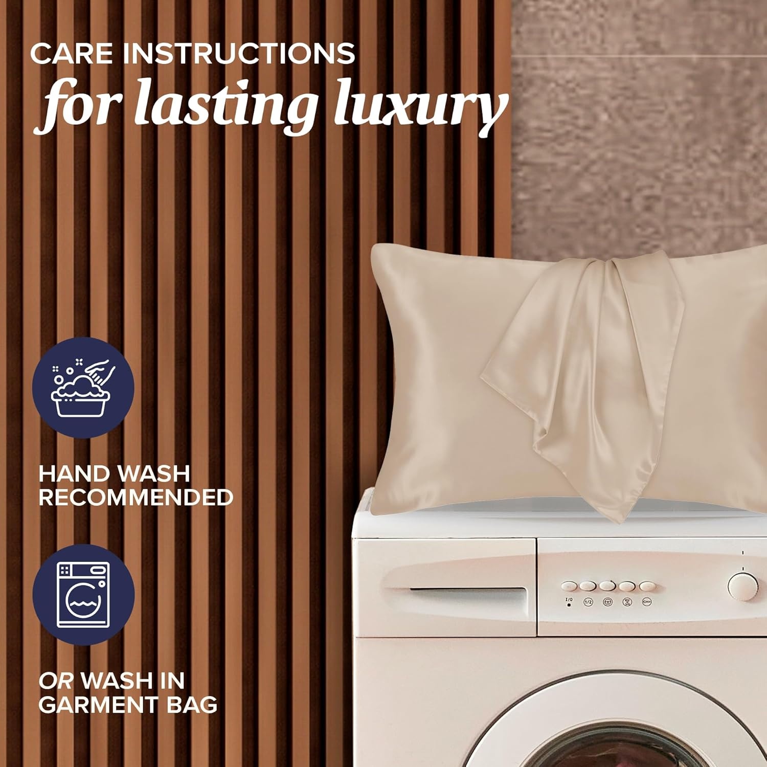 image:imageBeckham Hotel Collection Silk Pillow Case with Zipper 100 Mulberry Silk Pillowcase for Hair amp Skin 22 Momme 6A Grade OekoTEX Certified 1PC Queen Cherry Pink03 Champagne