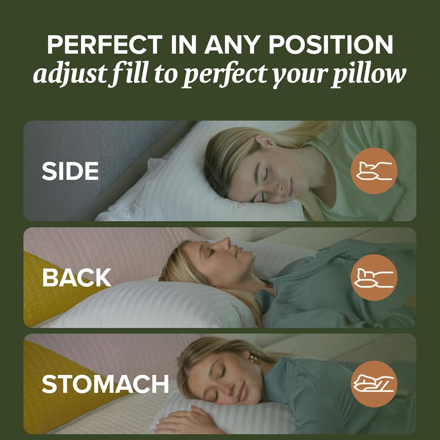 image:imageBeckham Hotel Collection Summer Sanctuary King Pillow Cooling Qmax Adjustable Down Alternative Pillow wExtra Fill Ideal for Side Back Stomach SleepersKing Size