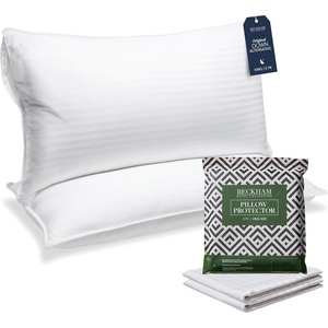 image:imageBeckham Hotel Collection King Size Pillows and Pillow Protectors  Sets of 2