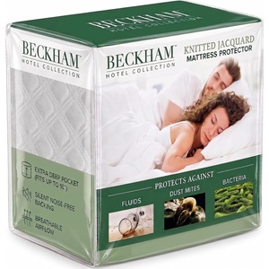 image:imageBeckham Hotel Collection Mattress Protector  HotelGrade Viscose Blend Silent Waterproof Protection that Preserves Mattress Feel Twin XLCalifornia King