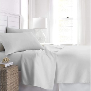 image:imageBeckham Hotel Collection Twin Fitted Sheet Set of 2 Sheets with Deep Pockets WhiteWhite