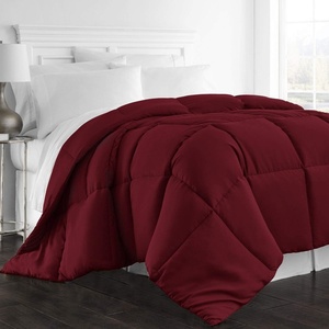 image:imageBeckham Hotel TwinTwin XL Collection Comforter  1300 Series Goose Down Alternative Bed Comforters  Luxury TwinTwin XL Size Blanket  Machine Washable AllSeason Bedding Duvet Insert  Burgundy