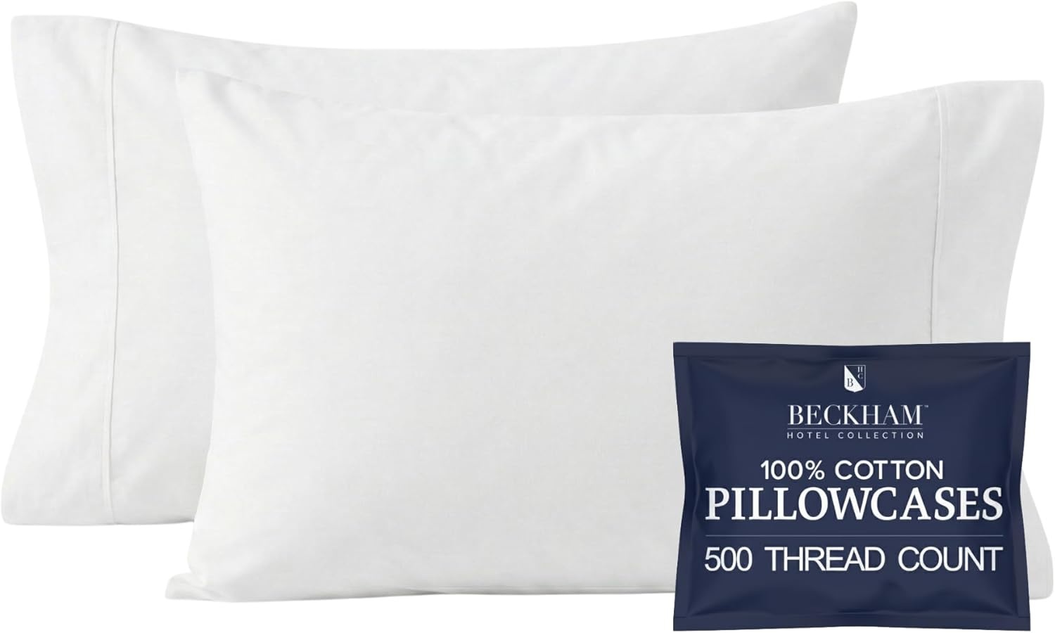 image:imageBeckham Hotel Collection Cotton Pillowcases amp Cooling Pillowcases King White