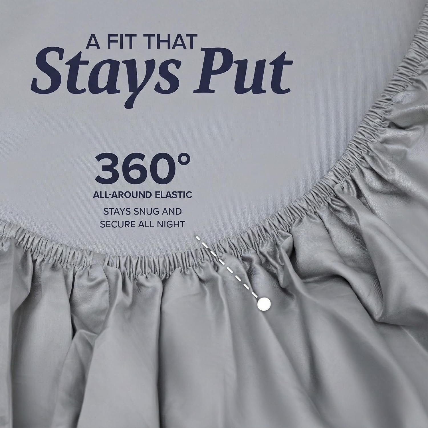 image:imageBeckham Hotel Collection Full Size Mattress Pad amp Dark Gray Cotton Sheet Set Deep Pocket All Season Use