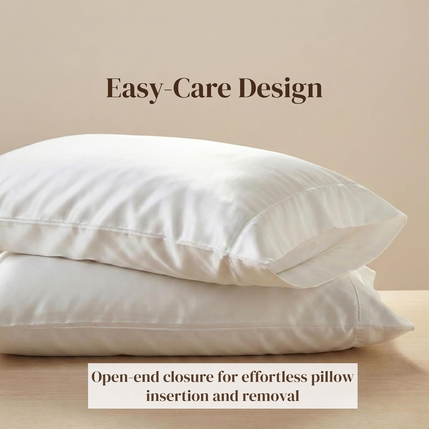 image:imageBeckham Hotel Collection King Sheet Set 100 Cotton 500TC Sateen 4 Pillowcases 16 Deep Pocket Fitted Sheet MoistureWicking 6Piece White