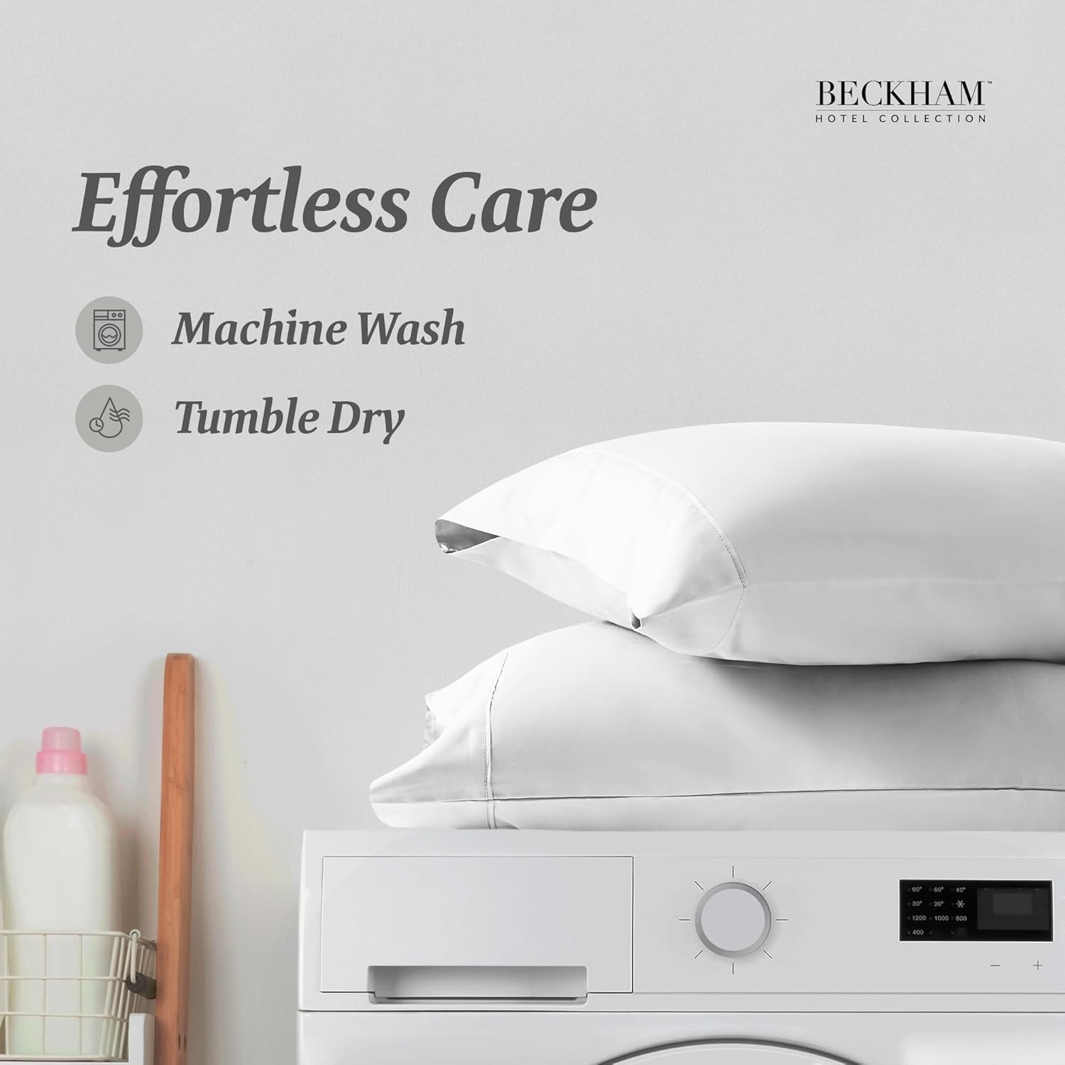 image:imageBeckham Hotel Collection Mattress Pad amp Cotton Pillowcases King White