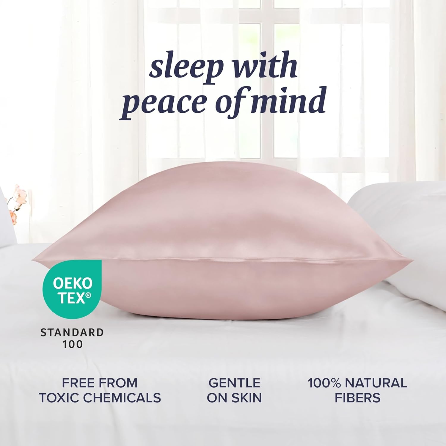 image:imageBeckham Hotel Collection Pillows with 2 Silk Pillowcases for Hair amp Skin 22 Momme 6A Grade Mulberry Silk Queen Cherry Pink