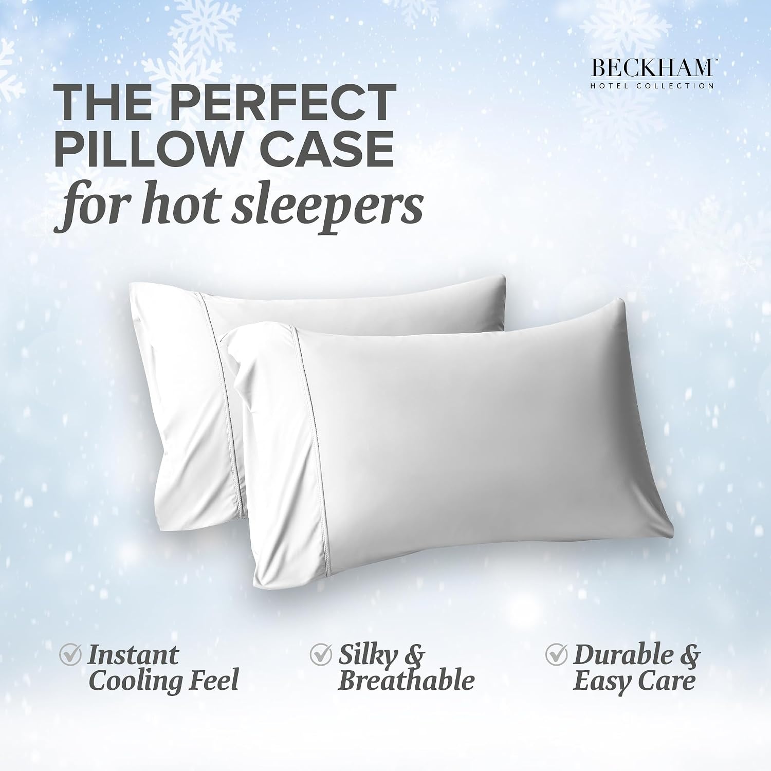 image:imageBeckham Hotel Collection Summer Sanctuary King Pillow amp Cooling Pillowcases White