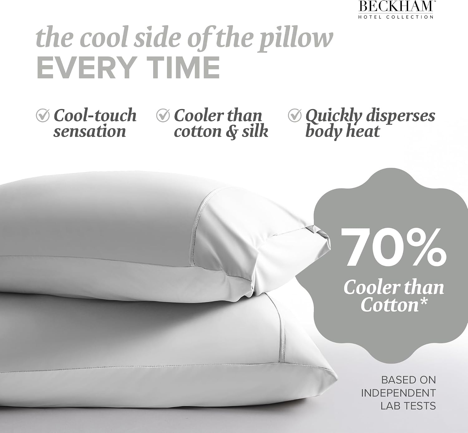 image:imageBeckham Hotel Collection Summer Sanctuary King Pillow amp Cooling Pillowcases White