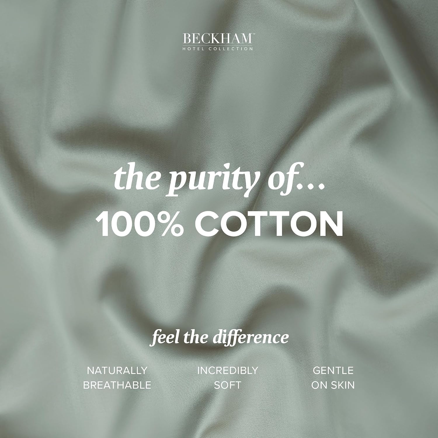 image:imageBeckham Hotel Collection Summer Sanctuary King Pillow amp Cotton Pillowcases Aqua Gray