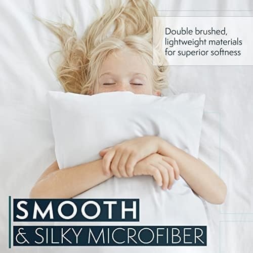image:imageHC Collection Pillow Cases Standard SizeQueen Size Set of 2 Microfiber Extra Soft Pillowcases Easy Care amp Machine Washable WhiteCamel