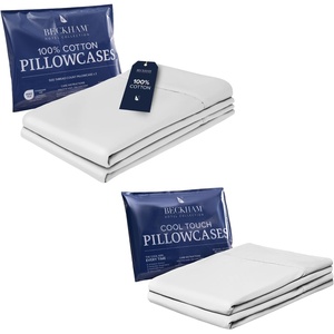image:imageBeckham Hotel Collection Cotton Pillowcases amp Cooling Pillowcases King White
