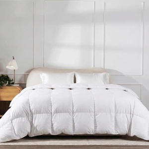 image:imageBeckham Hotel Collection Feather Down Comforter  All Season Duvet Insert with Baffle Box Construction 400 Thread Count Cotton Blend Responsibly Sourced Down KingCal KingFullQueen