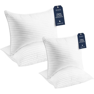 image:imageBeckham Hotel Collection Queen Size Bed Pillows amp Euro Size Throw Pillows  Sets of 2