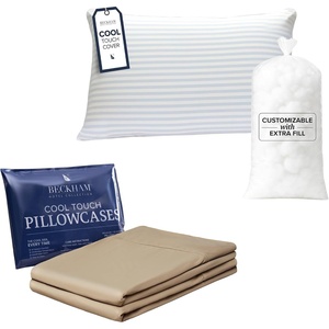 image:imageBeckham Hotel Collection Summer Sanctuary King Pillow amp Cooling Pillowcases Sand