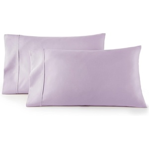 image:imageHC Collection Pillow Cases Standard SizeQueen Size Set of 2 Microfiber Extra Soft Pillowcases  Easy Care amp Machine Washable  WhiteLavender